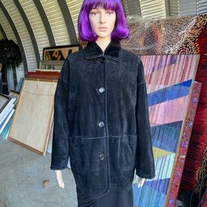 Steve Searle Reversible Suede Faux Fur 3/4 Coat